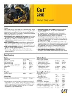 cat 249d specs